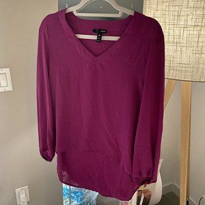 Aqua Purple / Pink Blouse Size S - NWT